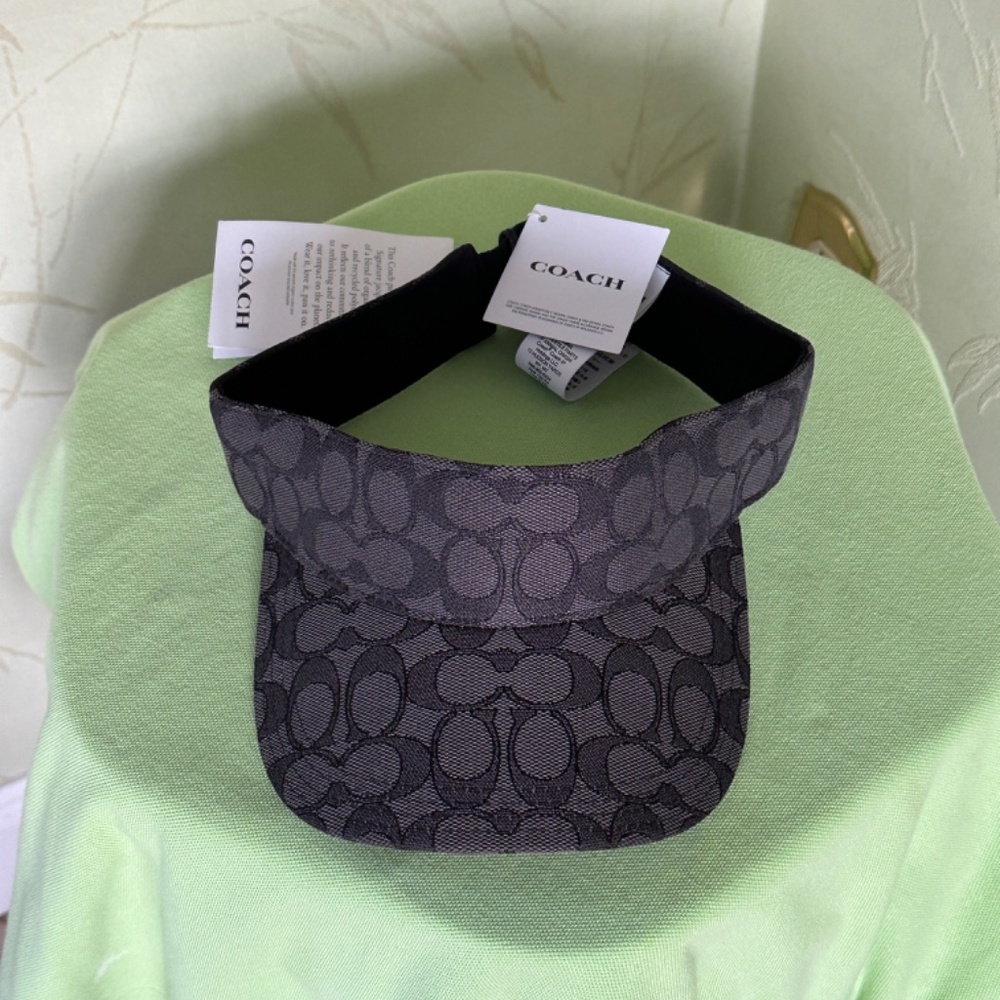COACH SIGNATURE VISOR:NWT BLACK SIGNATURE C0976 - Picture 2 of 12